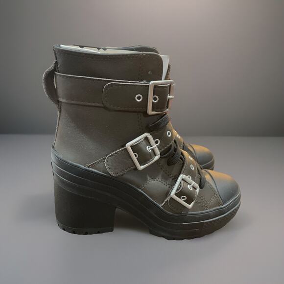 Converse Women Chuck 70 De Luxe Heel High Top Platform A12209C Fresh Brew (7.5) - Picture 3 of 4